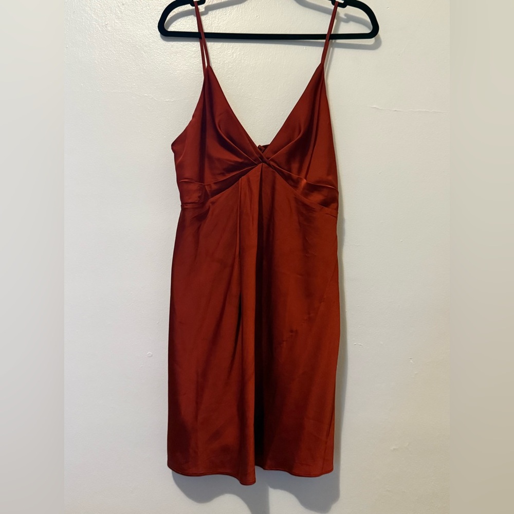 little red satin dress